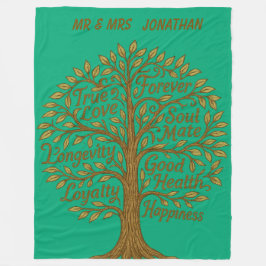 Anniversary Tree フリースブランケット