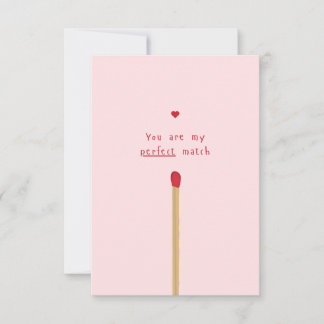 Anniversary Valentine Card, perfect match