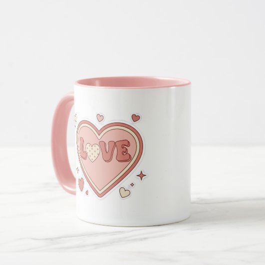 Anniversary & Valentine’s Day Coffee Mug マグカップ (正面左)