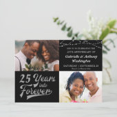 Anniversary # YEARS INTO FOREVERフォトシルバー 招待状 (スタンド正面)