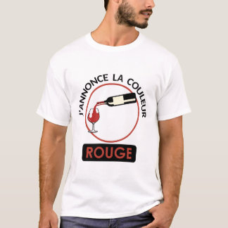 annonce couleur vin rouge alcool humour tenir tien tシャツ