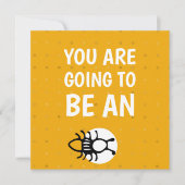 Announcement Card黄色い叔母さん 案内状 (正面)