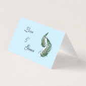 Announcement Wedding Folded Card Fern New Zealand  (裏面)