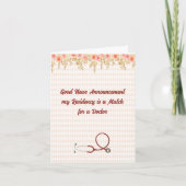 Announcing Residency is Match for Doctor カード (正面)