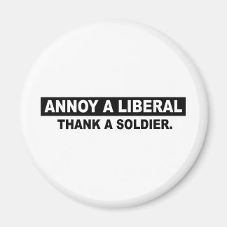 ANNOY A自由主義の.兵感謝してい士 マグネット