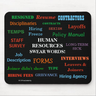 Annoying But Funny Human Resources HR Joke Gift マウスパッド