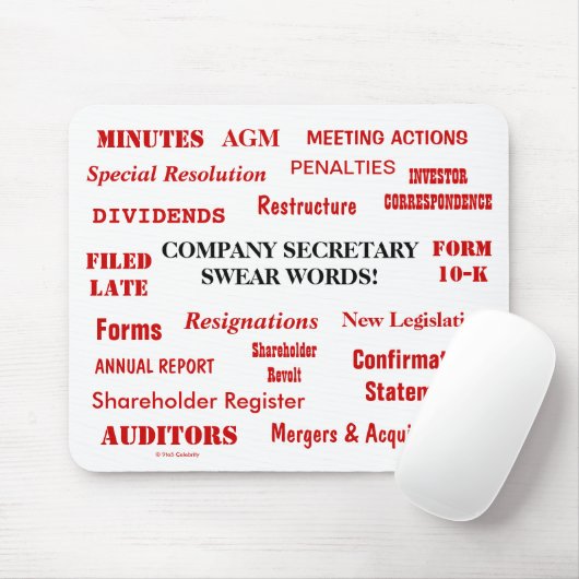 annoying Funny Company総務部長冗談は不敬な言葉を マウスパッド (マウス)