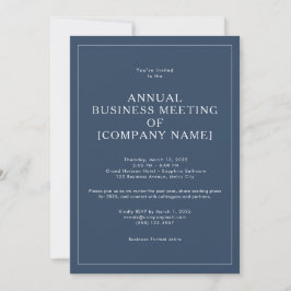 Annual Business Meeting Invitation Corporate Event 招待状