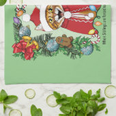 Annual Cat Christmas Photo キッチンタオル (折り畳み)