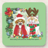 Annual Cat Christmas Photo コースター (正面)