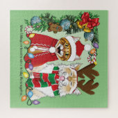 Annual Cat Christmas Photo ジグソーパズル (横)