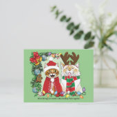 Annual Cat Christmas Photo ポストカード (スタンド正面)