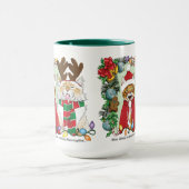 Annual Cat Christmas Photo マグカップ (中央)