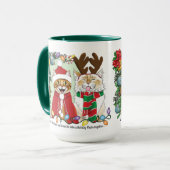 Annual Cat Christmas Photo マグカップ (正面左)