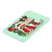 Annual Cat Christmas Photo マグネット (左側)