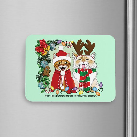 Annual Cat Christmas Photo マグネット