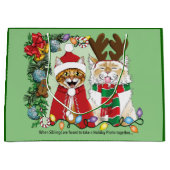Annual Cat Christmas Photo ラージペーパーバッグ (正面)