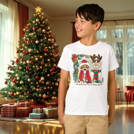 Annual Cat Christmas Photo Tシャツ