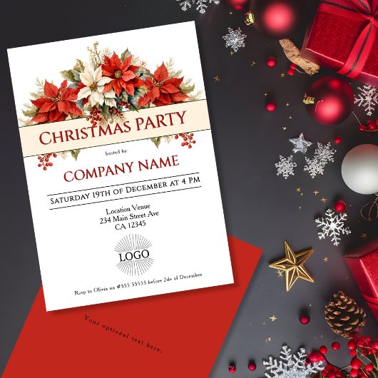 Annual Corporate Christmas Party 招待状