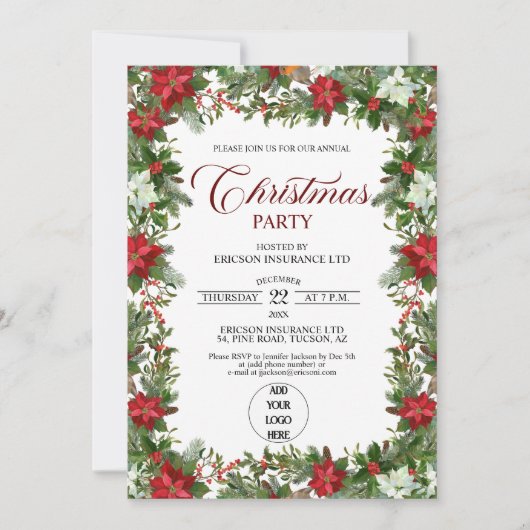 Annual Corporate Employees Christmas Party 招待状 (正面)