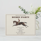 Annual Derby Party Race Horse Equestrian Racing 招待状 (スタンド正面)