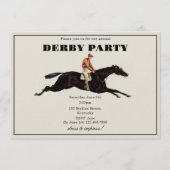 Annual Derby Party Race Horse Equestrian Racing 招待状 (正面)