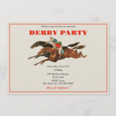 Annual Derby Party Race Horse Equestrian Racing 招待状 (正面)