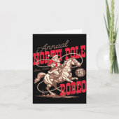 Annual North Le Rodeo Cowboy Santa Howdy Christmas カード (正面)
