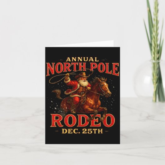 Annual North Le Rodeo Dec 25th Santa Design  カード (正面)