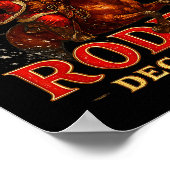 Annual North Le Rodeo Dec 25th Santa Design  ポスター (角)