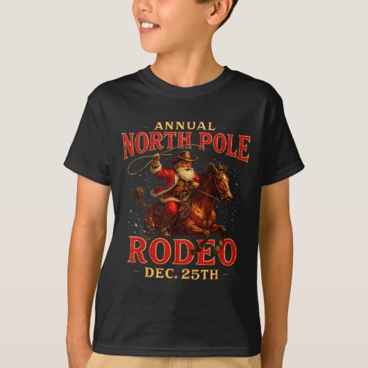 Annual North Le Rodeo Dec 25th Santa Design Tシャツ (正面)