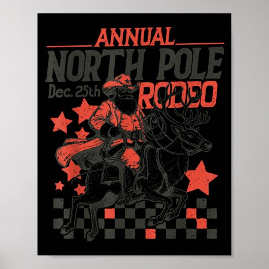 Annual North Le Rodeo Santa Western Cowboy Christm ポスター (正面)