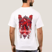 Annunakiのカスタムな"天使"の優れた黒いティー Tシャツ (裏面)