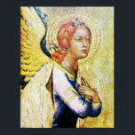 ANNUNCIATION ANGEL ポスター<br><div class="desc">Elegant and classic medieval masterpiece in gold yellow, white, and blue colors..Detail from Orsini-Altar Scene. Italian Painter Simone Martini was a major figure In the development of early Italian Painting and greatly influenced the development of the International Gothic Style.Photography and digital treatment for better printing by Bulgan Lumini</div>