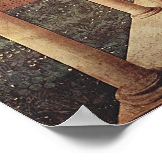 Annunciation (by Fra Angelico) ポスター (角)