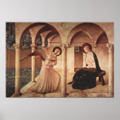 Annunciation (by Fra Angelico) ポスター (正面)