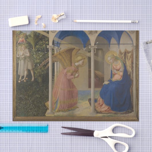 Annunciation by Fra Angelico 薄葉紙 (クラフト)
