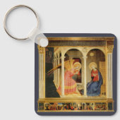 Annunciation by Fra Angelico, Renaissance Fine Art キーホルダー (正面)