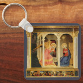 Annunciation by Fra Angelico, Renaissance Fine Art キーホルダー (正面)