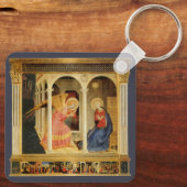 Annunciation by Fra Angelico, Renaissance Fine Art キーホルダー (裏面)