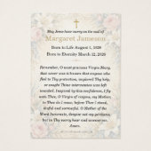 Annunciation Catholic Funeral Memorial Prayer Holy (裏面)