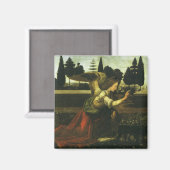 Annunciation of the Lord by Leonardo da Vinci マグネット (正面/裏面)