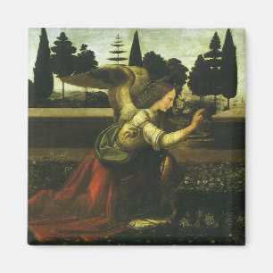Annunciation of the Lord by Leonardo da Vinci マグネット