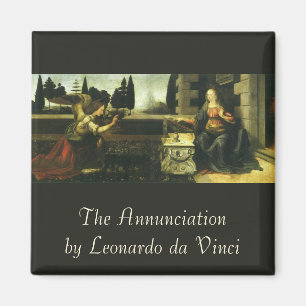 Annunciation of the Lord by Leonardo da Vinci マグネット