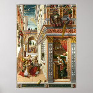 Annunciation ,Saint Emidius and an UFO ポスター