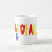 Annyeong Haseyo! 韓国語こんにちは! 안녕하세요のハングルの原稿 コーヒーマグカップ (中央)