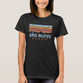 Año Nuevo State Park California Retro Cool Tシャツ (正面)