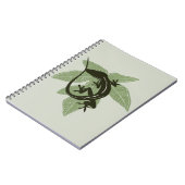 Anole Lizard on Leaf —デザイン3 ノートブック (左側)