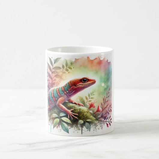 Anolis de rueda 100724AREF114 - Watercolor コーヒーマグカップ (中央)