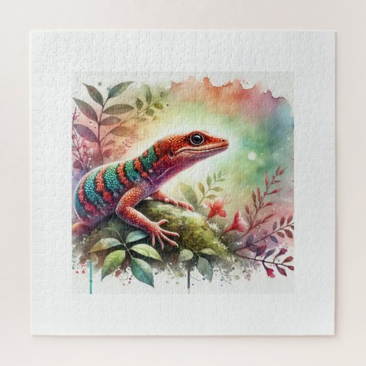 Anolis de rueda 100724AREF114 - Watercolor ジグソーパズル (縦)